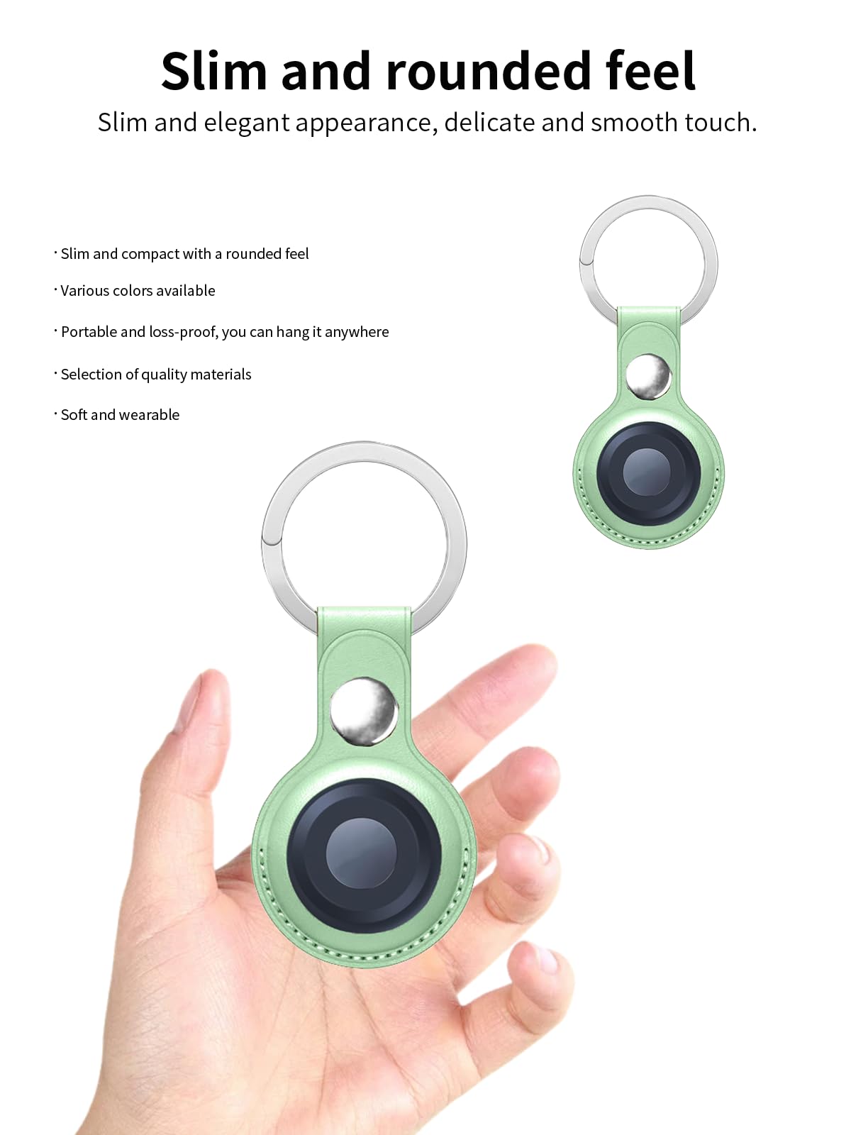 2-pak etui ochronne do telefonu Motorola Moto Tag Smart Anti-Loss Tracker silikonowy breloczek do kluczy – trwałe i stylowe pokrycie, wodoszczelne, odporne na upadki, zielone