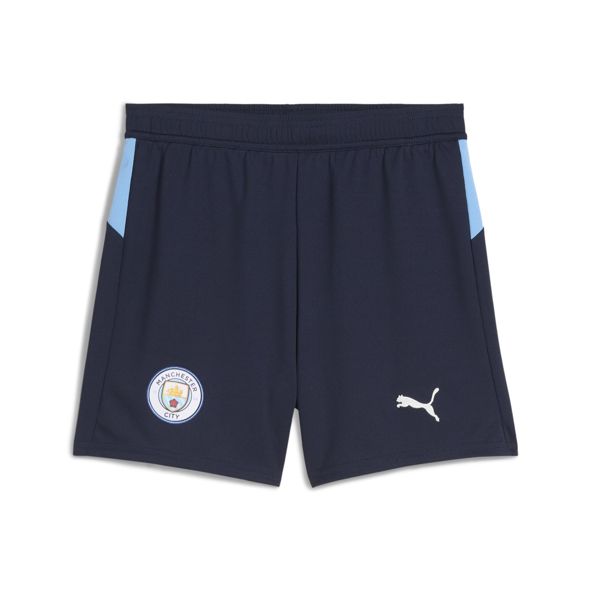 Puma Boys Deep Navy-Team Light Blue Manchester City 25/26 Shorts Blue Size 176