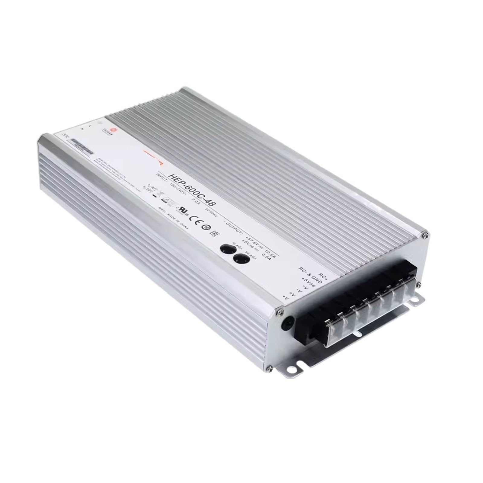 Alimentation à découpage HEP-600 avec tension de sortie stable 15V