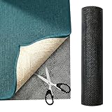Katyjun Antirutschmatte Für Teppich 60 x 300cm Ideal Rutschmatte Teppich Einfach Zuschneiden PVC Material Teppich Antirutschunterlage Leicht Zu Reinigen Stoßfest Atmungsaktiv