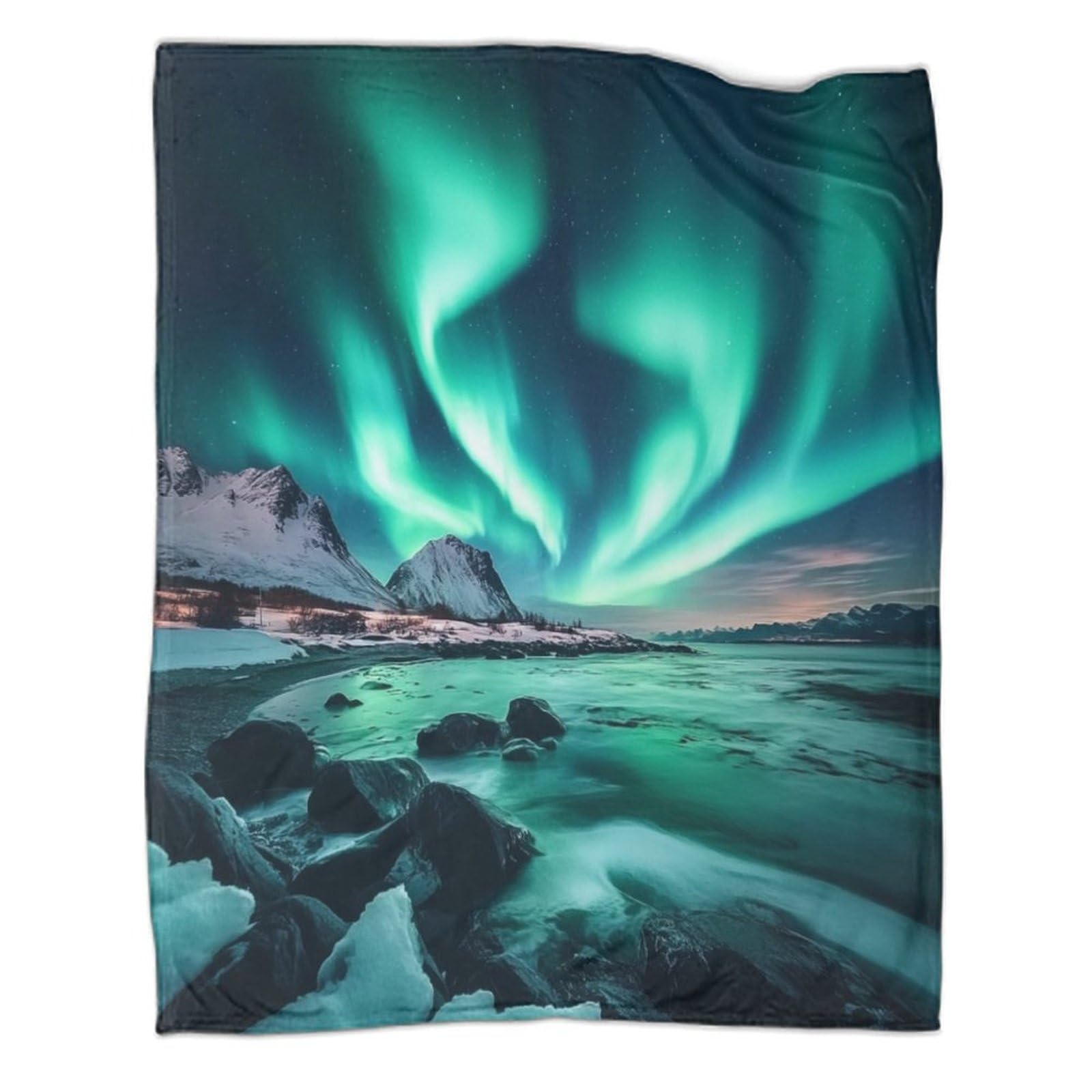 Couverture d'Aurore en flanelle imprimée 3D plaid canapé 127x152 cm