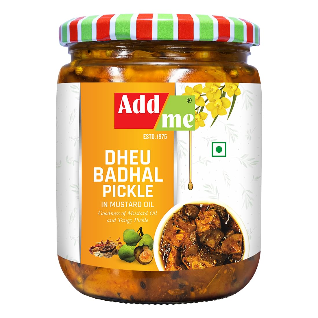 Dheu Pickle in mustard Oil 500gm, homemade Bihari Badhal dheu ka achar Glass Pack Lacucha/Monkey Jack Fruit Achar