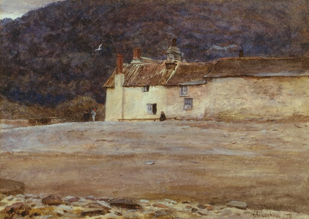 Lienzo de pared de La última casa en Lynmouth, Helen Allingham (60x90cm) 5