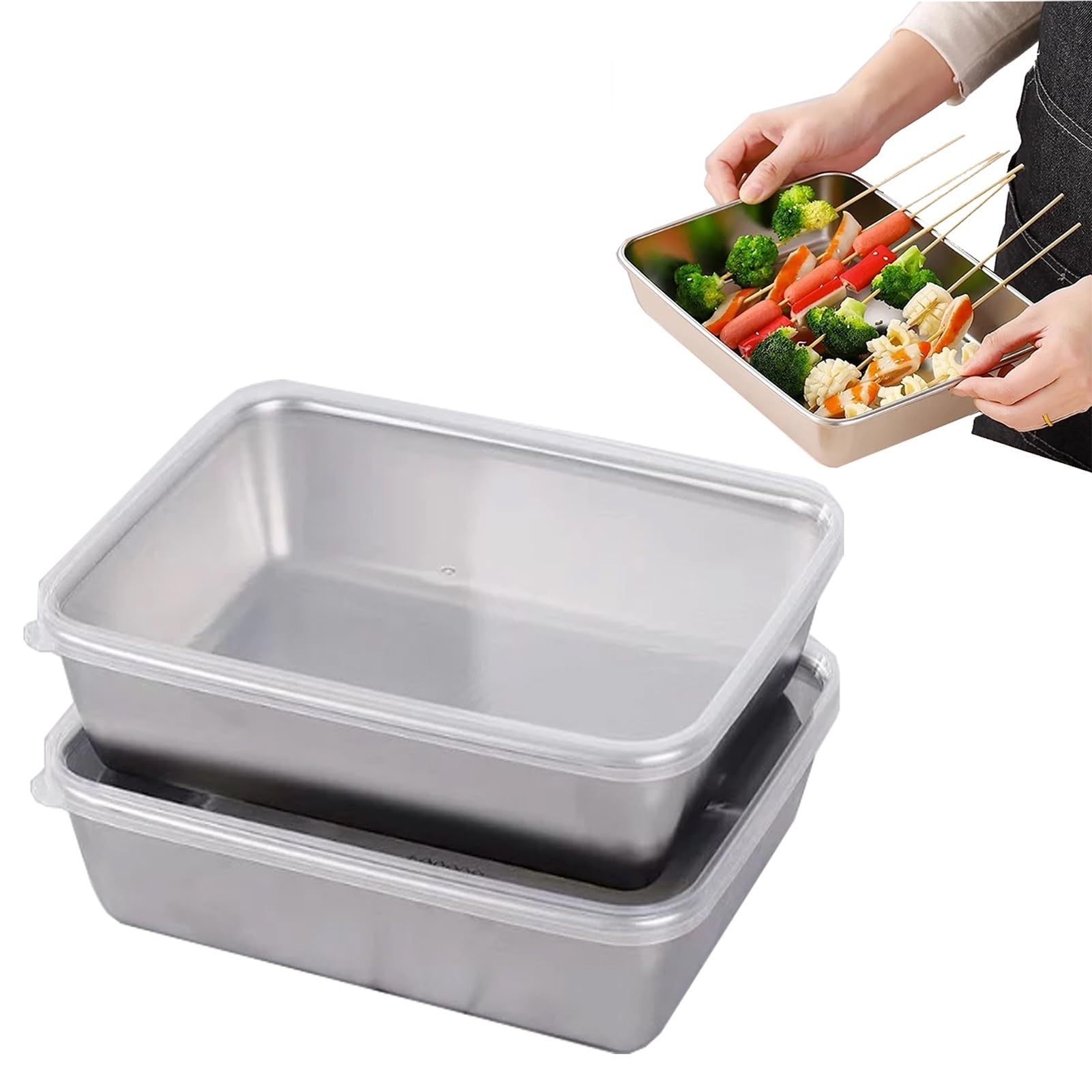Bandeja de cocina en acero inoxidable para congelador y horneados gourmet