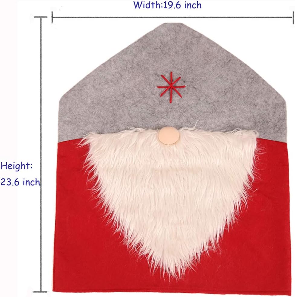 Buу 1 gеt 1 2 Pcs Christmas Chair Back Cover Santa Claus Hat Slipcovers Decoration Xmas Holiday Party Halloween Festival Home Dinner Table Kitchen Seat Covers Set 🛒 Crаzу Dеаlѕ 2 Pcs Christmas Chair Back Cover Santa Claus Hat Slipcovers Decoration Xmas Holiday Party Halloween Festival Home Dinner Table Kitchen Seat Covers Set