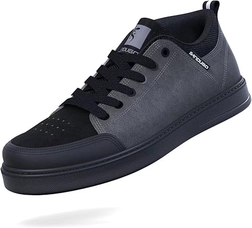 Zapatos de ciclismo de montaña MTB para hombre, con pedales planos, adecuados para montar en bicicleta de montaña DH, enduro, cross, trail, BMX,