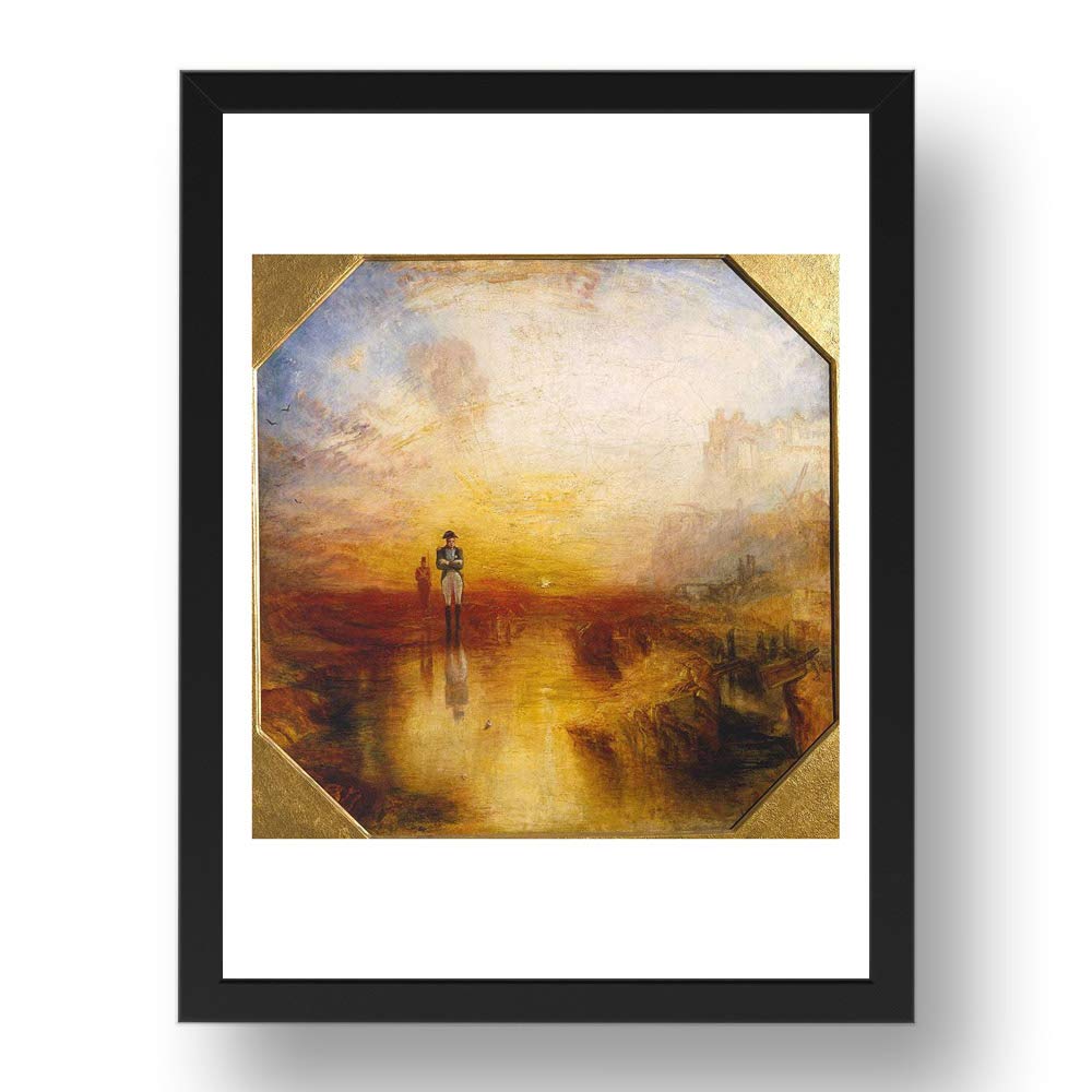 War. The Exile and the Rock Limpet, 1842 di Joseph Mallord William Turner RA, riproduzione A3 in cornice 17x13 pollici