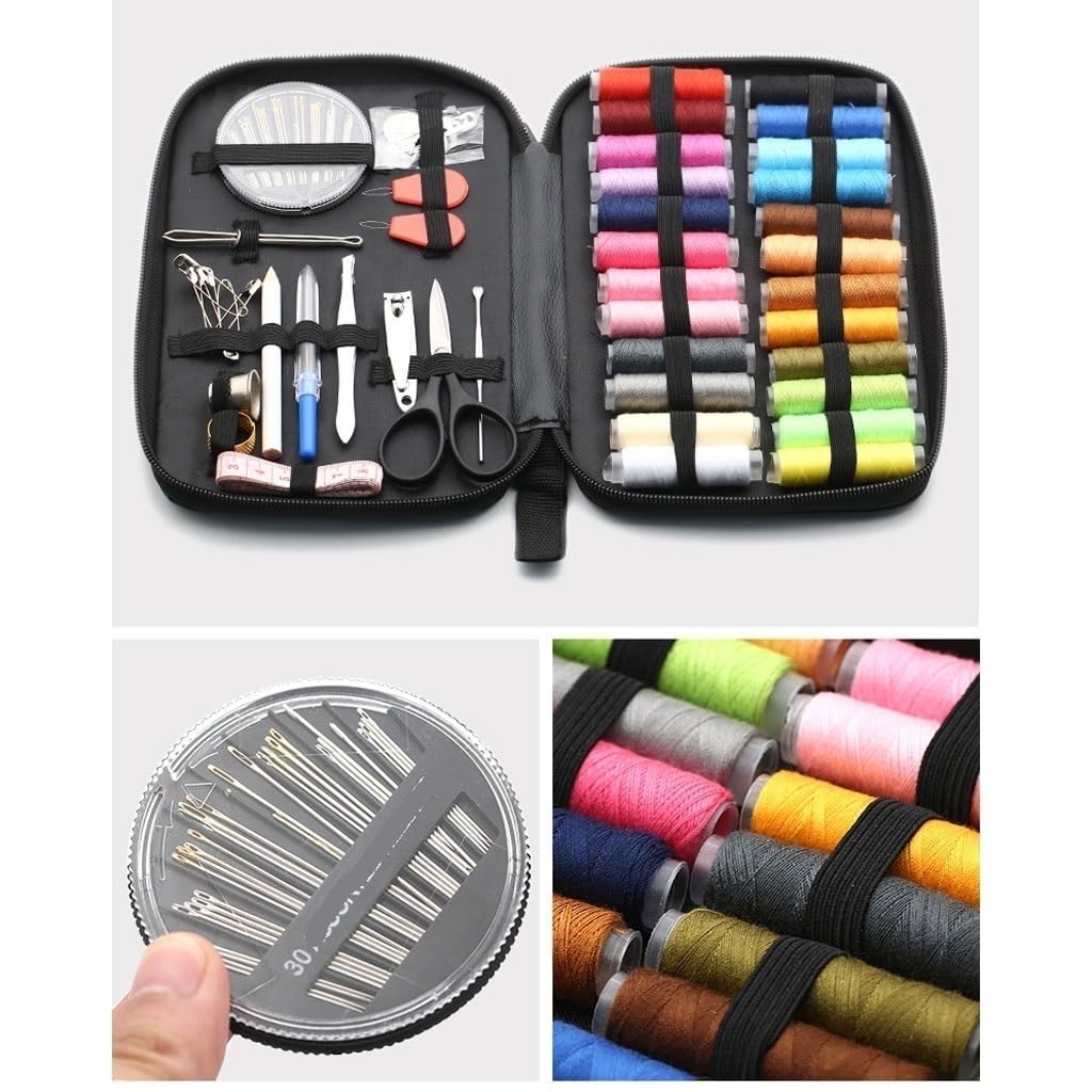 Caja de Costura para el hogar, Juego de Herramientas para Coser Ropa, Paquete de Alambre portátil para Viaje