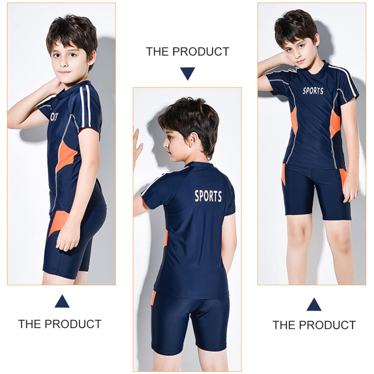 1 Set Costume Da Bagno In Nylon Pantaloni Da Nuoto Dropshipping Per Ragazzo
