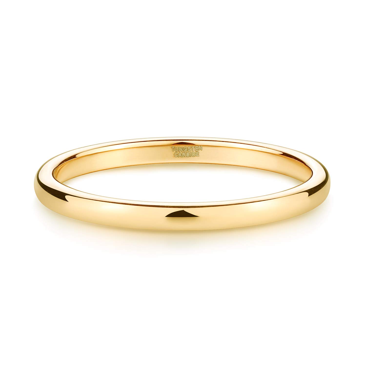 Zakk Ring Damen Herren 2mm 4mm 6mm 8mm Gelbgold Wolfram Poliert Schmal Ringe Verlobungsringe Ehering Hochzeitsband