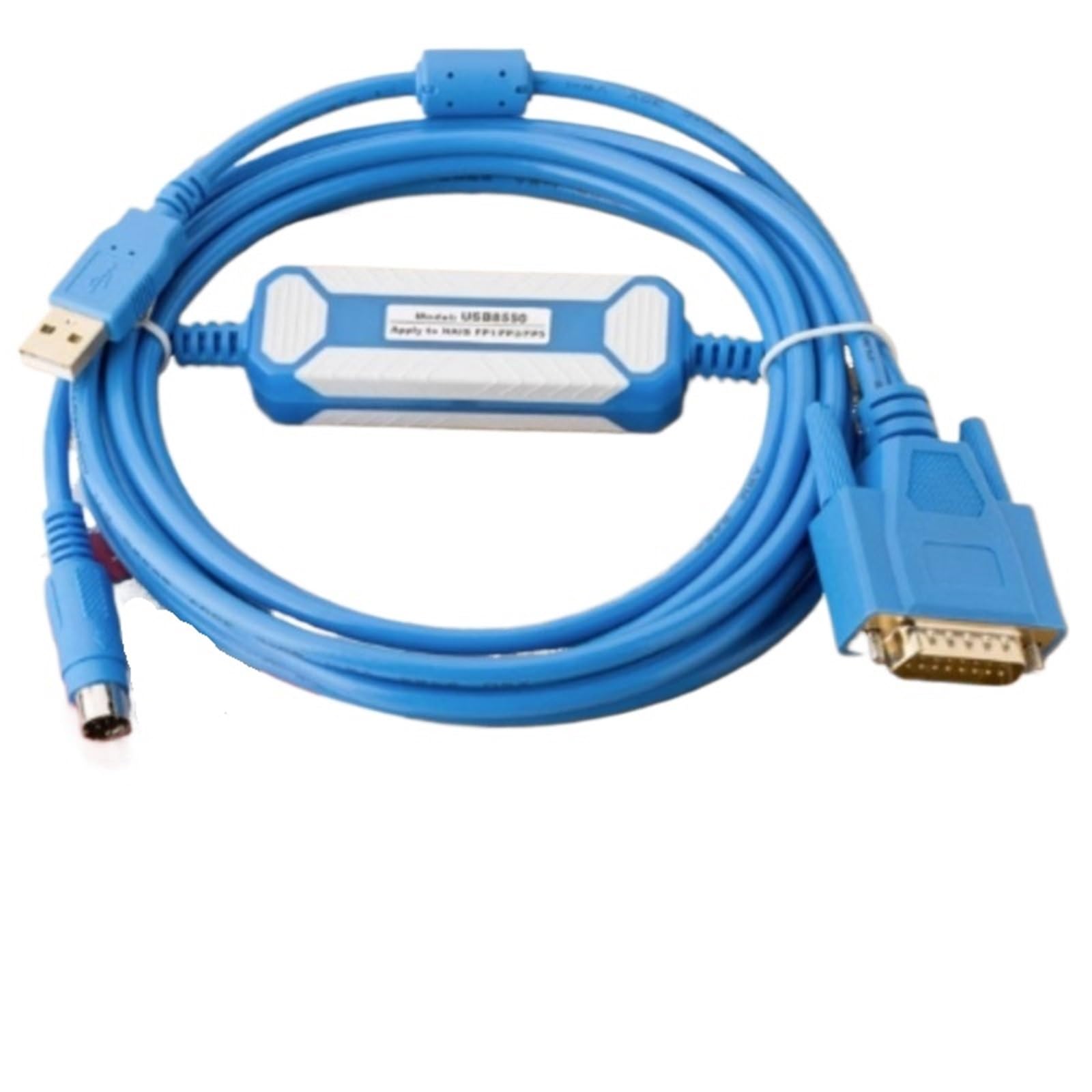 Doppio connettore USB-FP1 USB8550 USB-AFP8550 Cavo di programmazione per FP1 FP3 FP5 USB a RS422 DB15 MD8