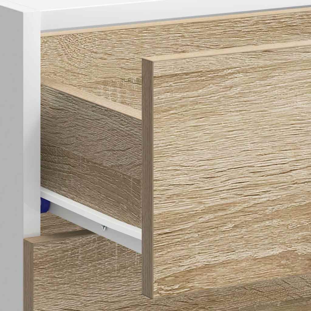 vidaXL Unterschrank Lyon Sonoma-Eiche 40x46x81,5 cm Holzwerkstoff,Küchenschrank, Gastronomieschrank, Gastro Möbel, Küchenmöbel, Aufbewahrungsschrank