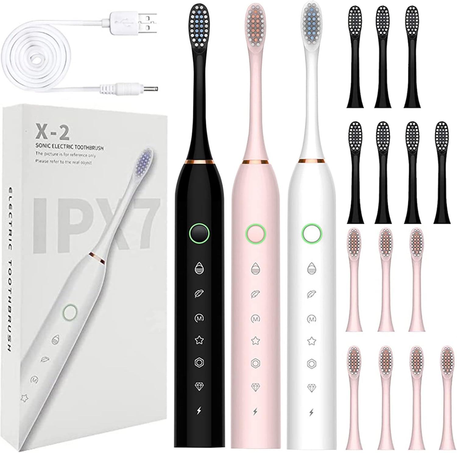 Electric Toothbrushes for Adults, Rechargeable Electric