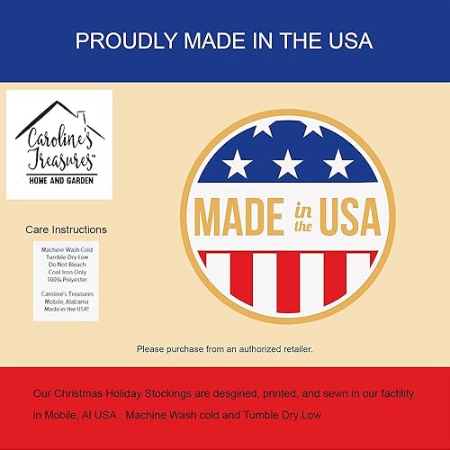 Miniatura 4 de Caroline's Treasures WDK3070CS Husky siberiano blanco y negro #1 calcetín de Navidad para chimenea, medias colgantes para la temporada de Navidad,