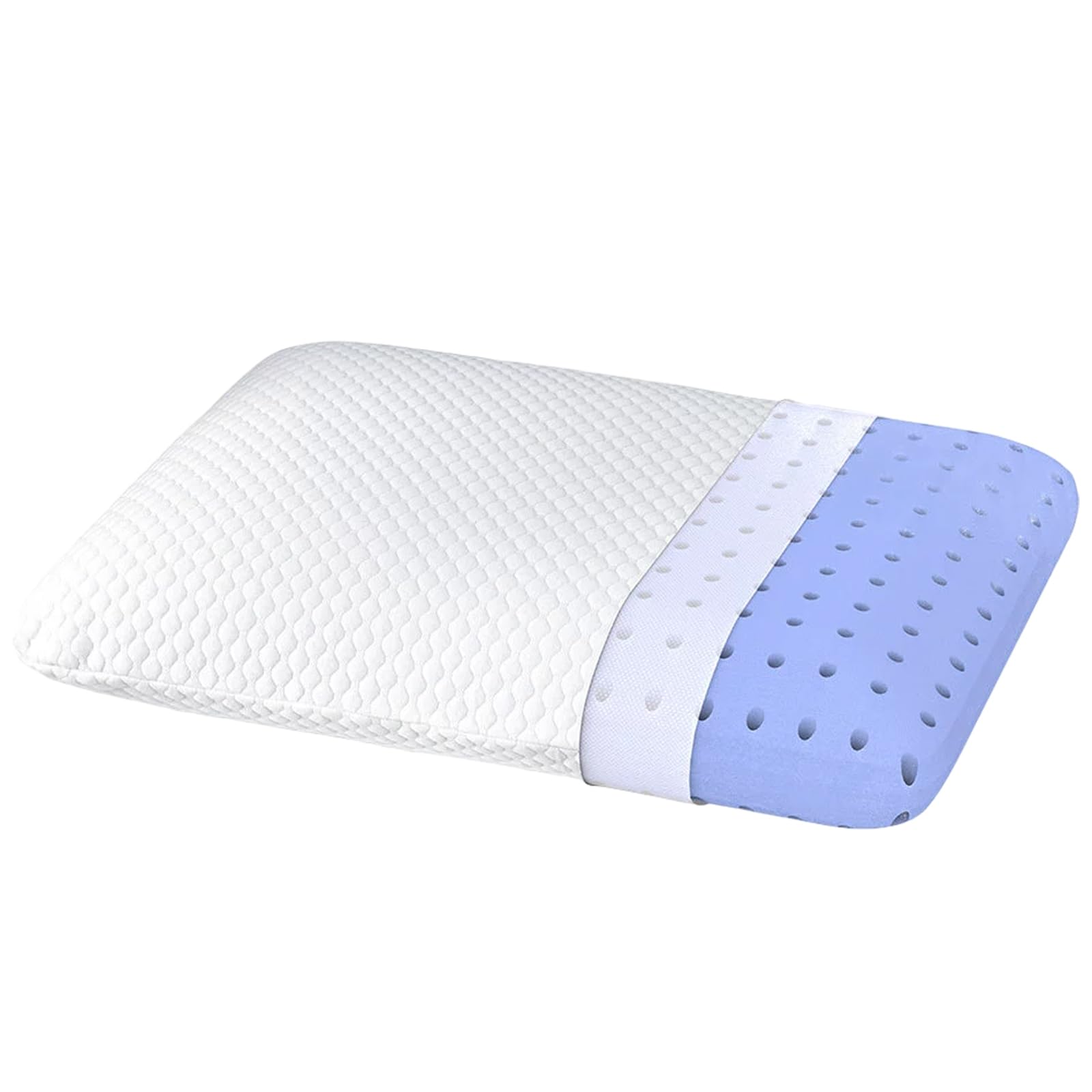Cuscino in memory foam gel, cuscino queen size per alleviare il dolore al collo con rivestimento in bambù - Supporto per chi dorme sul fianco, sulla schiena, sullo stomaco, cuscini da letto per adu