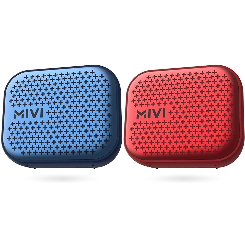 Mivi Roam 2 Bluetooth 5W Portable Speaker,24 Hours Playtime,Powerful Bass, Wireless Stereo Speaker w