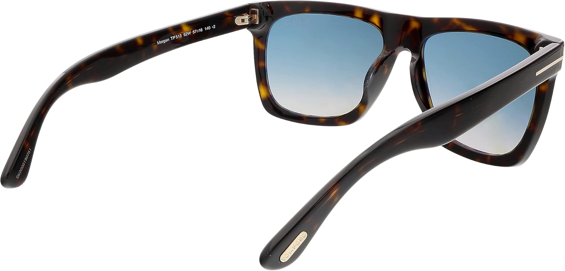 Amazon.com: Tom Ford FT0513 Morgan Square Sunglasses, Dark Havana