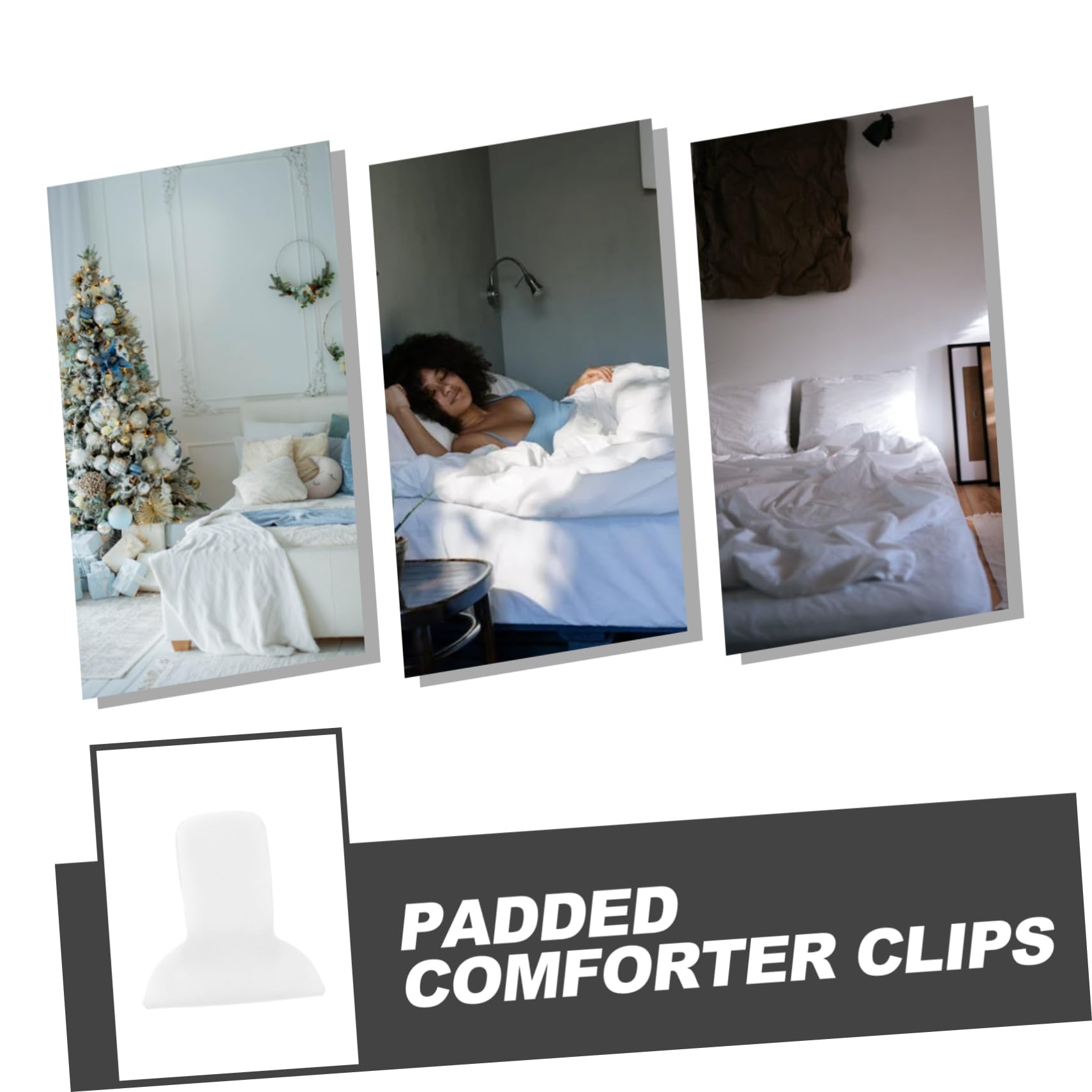 OUNONA 3 Sätze Teiliges Bettdeckenhalter Clips Für Bettwäsche rutschfeste Fixierung Für Bettarten Praktische Lösung Für Einen Ordentlichen Schlafplatz 10 Stück * 3