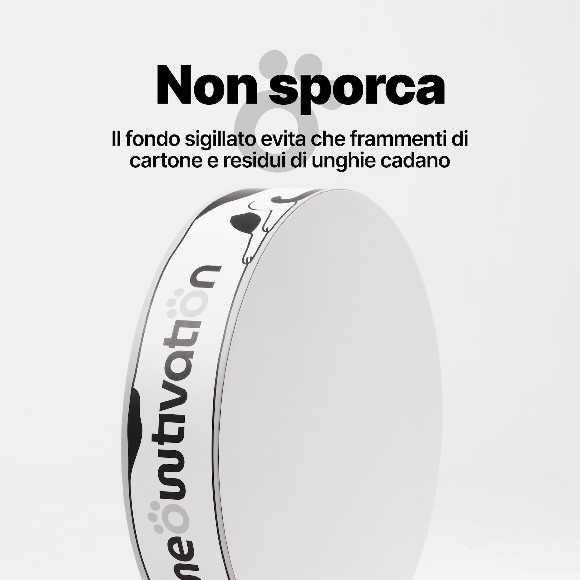 Lettino tiragraffi per gatti, tiragraffi in cartone, rotondo XL 46 cm | Tiragraffi premium in cartone riciclato 2-in-1, ampia superficie di riposo per gatti di tutte le taglie, con erba gatta