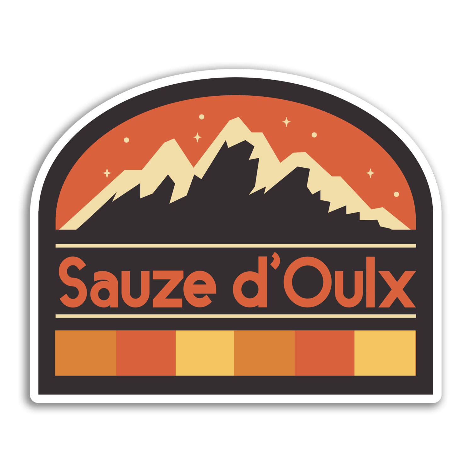 2 x 10cm Sauze d'Oulx Italy Vinyl Stickers - Fun Sticker Laptop Luggage #32980 (10cm Wide)