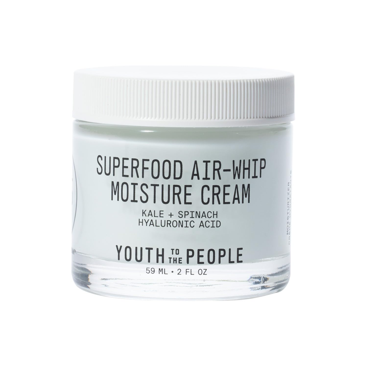 Youth To The People Superfood Air-Whip Moisture Cream, Enriched with Kale, Spinach & Hyaluronic Acid, Lightweight Gel Hydrating Moisturiser, Plumps & Hydrates, Moisturiser for Sensitive Skin, 59ml