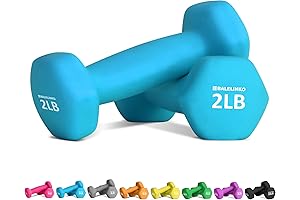 Balelinko 2 lb Weights Set of 2 for Home Gym Equipment