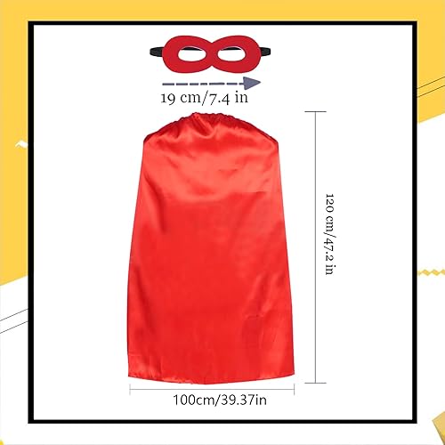 Miniatura 2 de Capas y máscaras de superhéroe para adultos, disfraz de superhéroe para fiesta de vampiro de Halloween