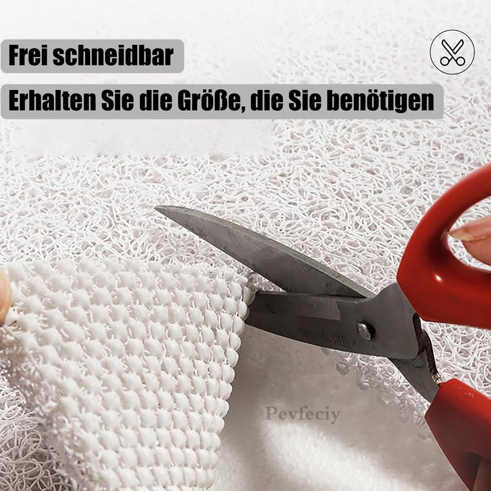 Alfombra Ducha Antideslizante 60X150 CM Modernas Alfombrilla baño Antideslizante con Drenaje Secado Rápido Loofah PVC Suave Alfombrilla de Ducha