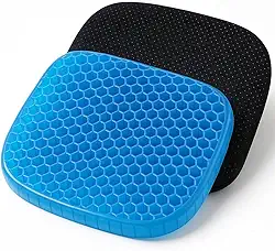 Almofada em Silicone Colmeia para Assento, Conforto Ortopédico com Distribuição de Peso, Alívio de Dores na Coluna, Lombar e Quadril Além do Alivio da Pressão ao Sentar