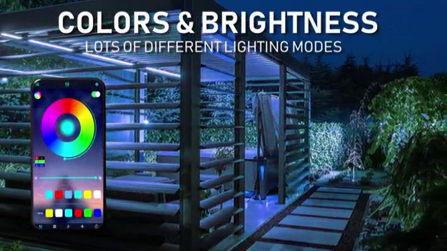 Image of FBZ 60Ft Outdoor Waterproof LED Strip Lights,Music Sync RGB IP65 Led Lights with App Control and Remote,Color Changing Waterproof Led Rope Lights for Outdoor,Balcony,Roof,Garden,Stairs Party (60FT)