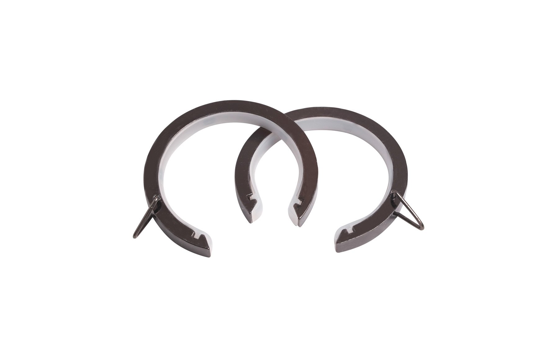 Speedy 28 mm Lined Bay Pole Passing Rings, Pack of 8, Polished Graphite