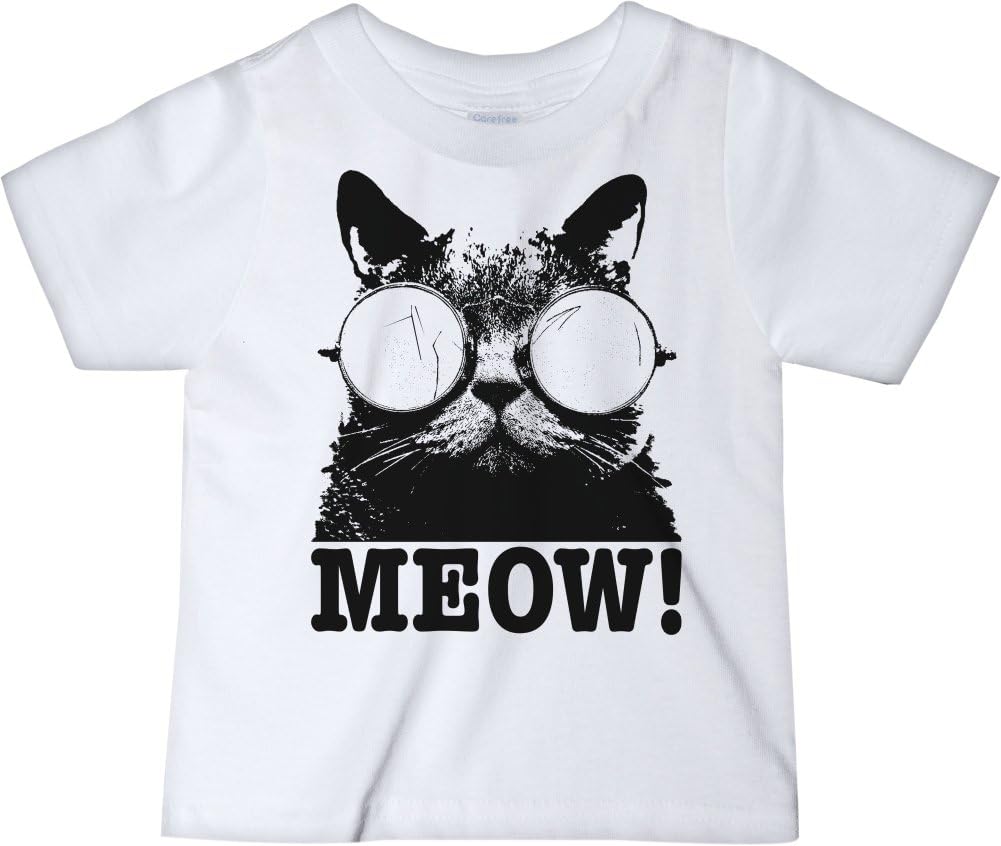 CarefreeTees Cats Meow Cat Lovers (Unisex Baby Bodysuit or Tee-Shirt)