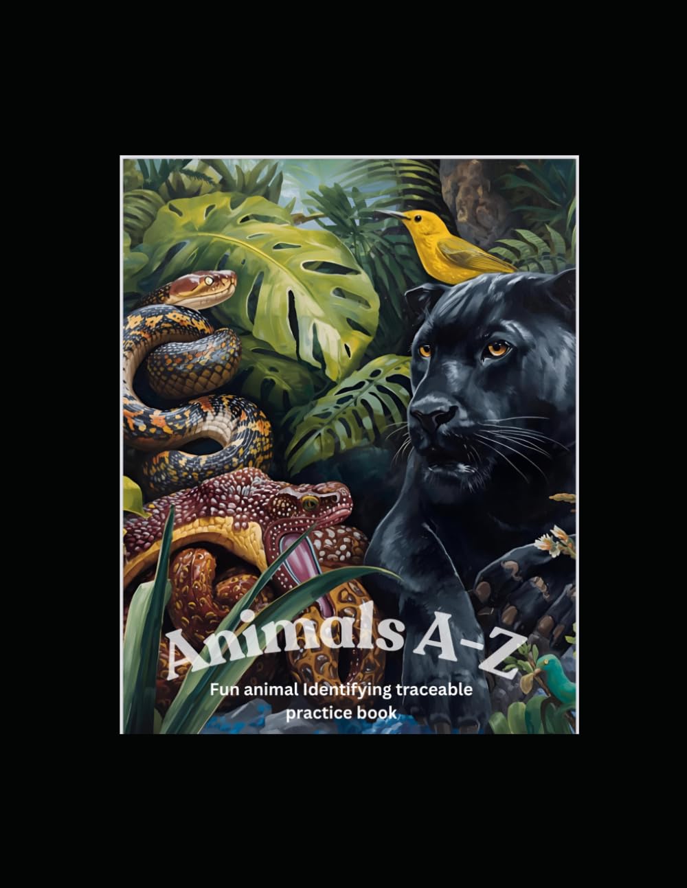Animals A-Z: Alphabet trace activity book