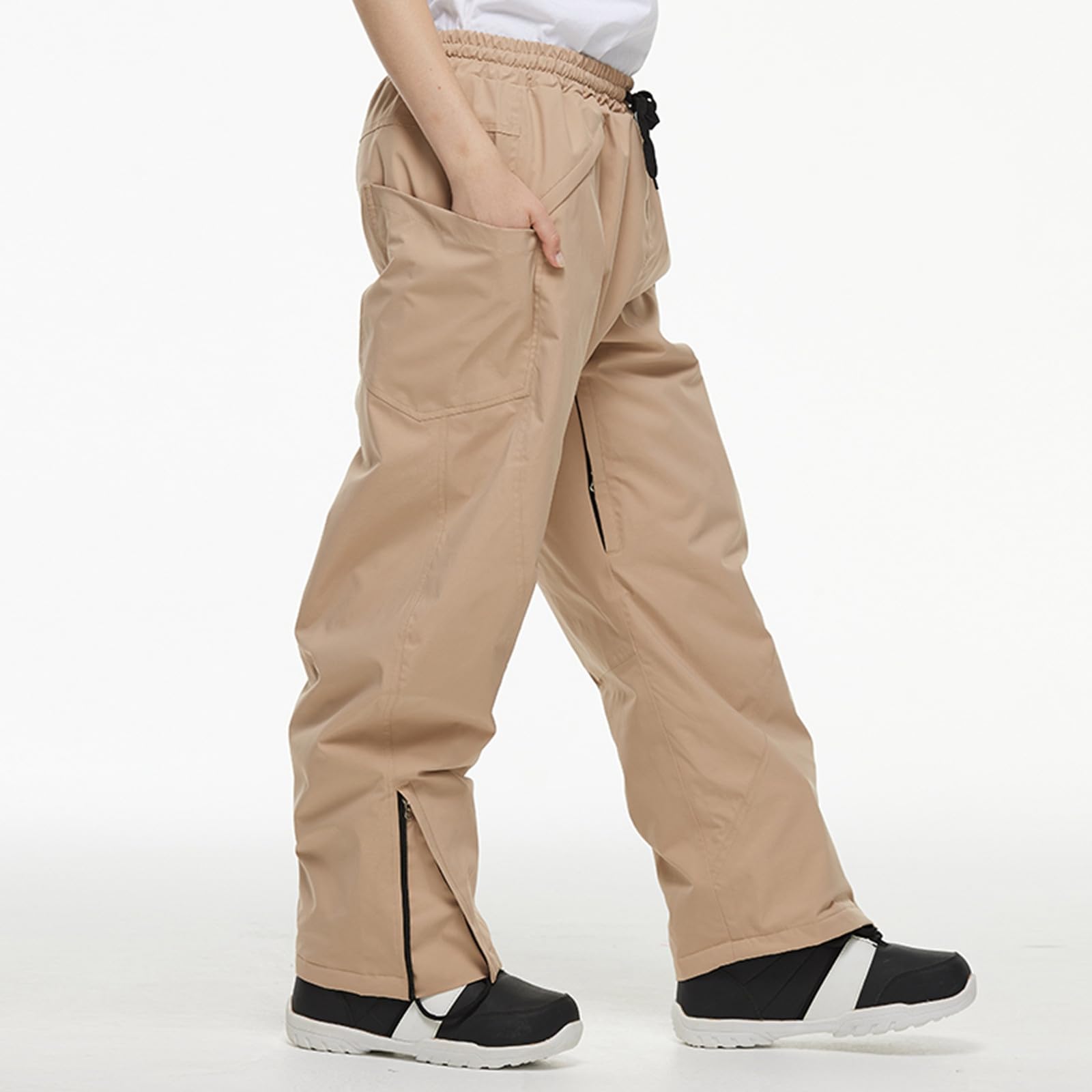 Genérico Pantalones de Snowboard Holgados Oversize Impermeables A Prueba de Viento Transpirables y Cálidos Pantalón de Patinaje Pantalones de Esquí para Hombres y Mujeres Grueso