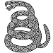 VEGASBEEĀ® LARGE RATTLESNAKE GADSDEN FLAG SNAKE REFLECTIVE EMBROIDERED IRON-ON PATCH XL 12" USA