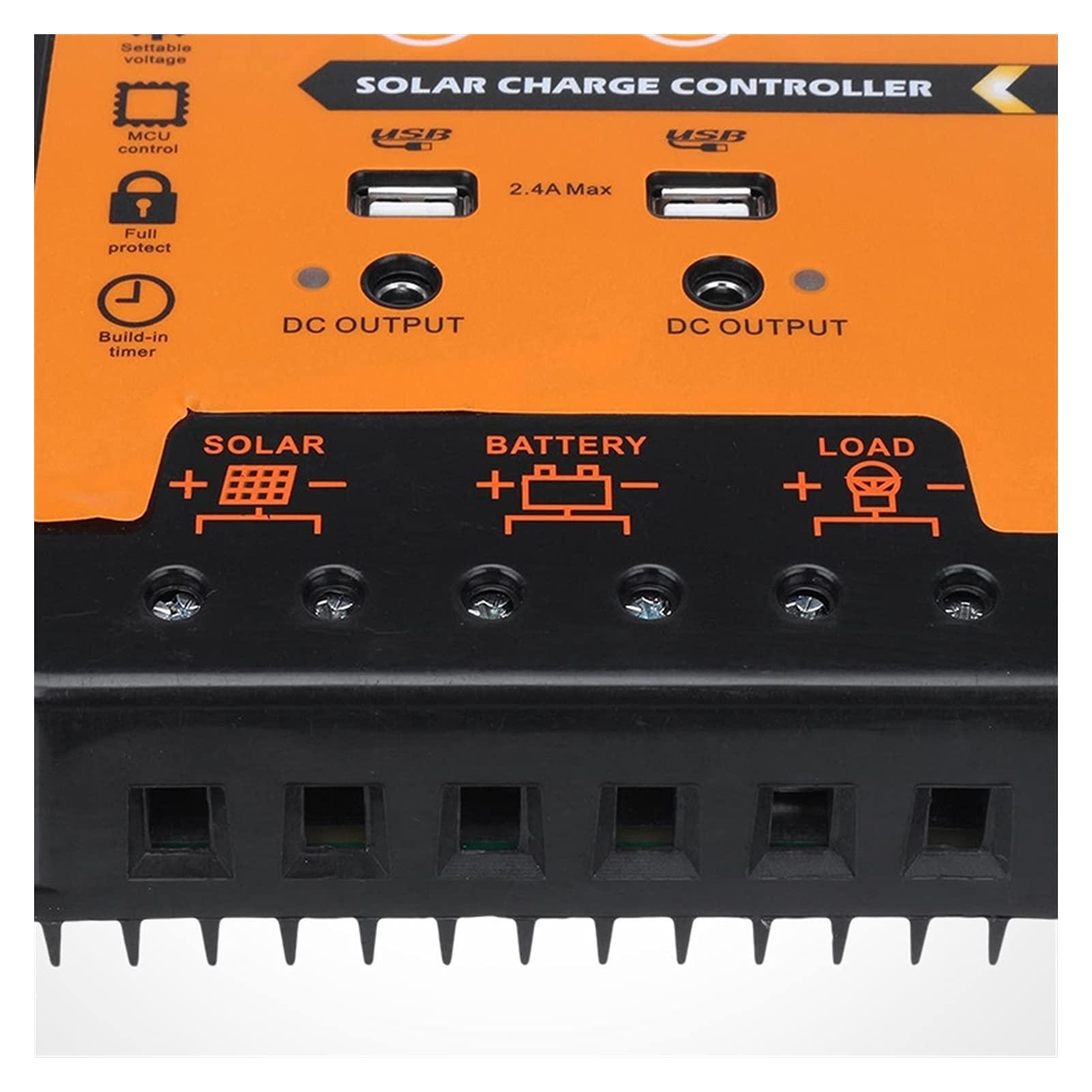 Regulator ładowania słonecznego, 30/50/7. 0A MPPT PWM. Kontroler ładowania słonecznego 12/24 V Dual USB. Regulator słoneczny z dużym LCD IP32 PV. Timer ładowania regulatora baterii(30A)