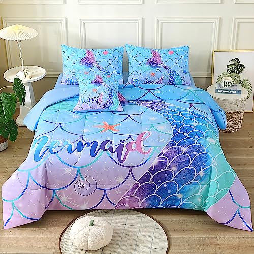 50% Off JQinHome Mermaid Comforter Set Twin Size - Image 3