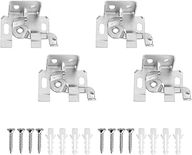 Garneck 2 Conjuntos De Acessórios Para Trilhos De Cortina Mini Hastes De Cortina Mini Acessórios Suporte De Parede Para Cortinas Persianas Suporte De Trilho Cortina De Ferro