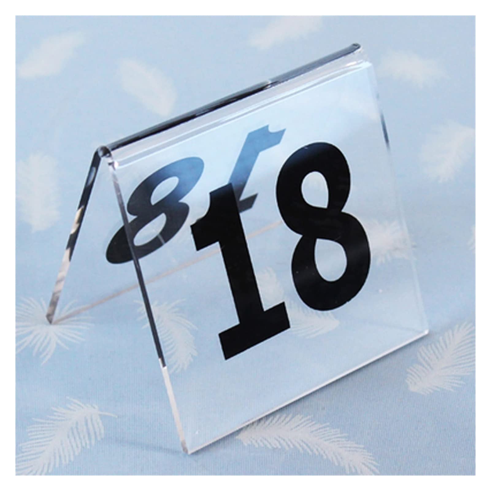Números De Mesa Acrílicos, Carteles De Mesa Estilo Tienda De Campaña, Cartel De Tabla Estable De Asientos Transparentes For Bodas, Recepciones, Cenas, Fiestas De Cumpleaños, Eventos, Decoraciones De M