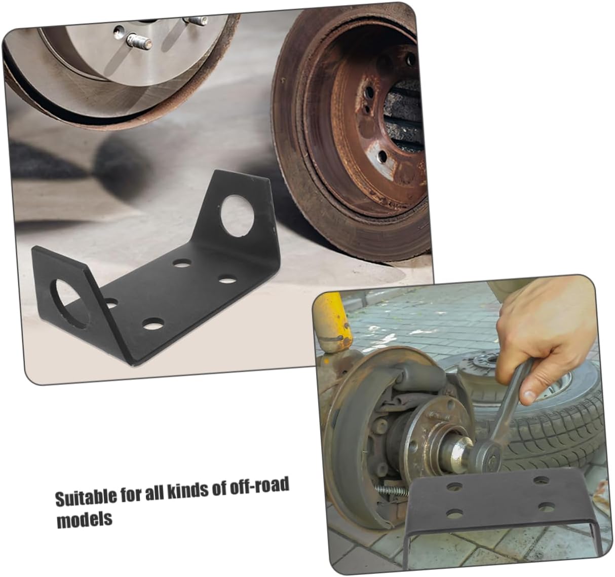 2pcs Heavy Duty ATV Trailer Hitch Winch Mount Plate Cradle Easy Installation