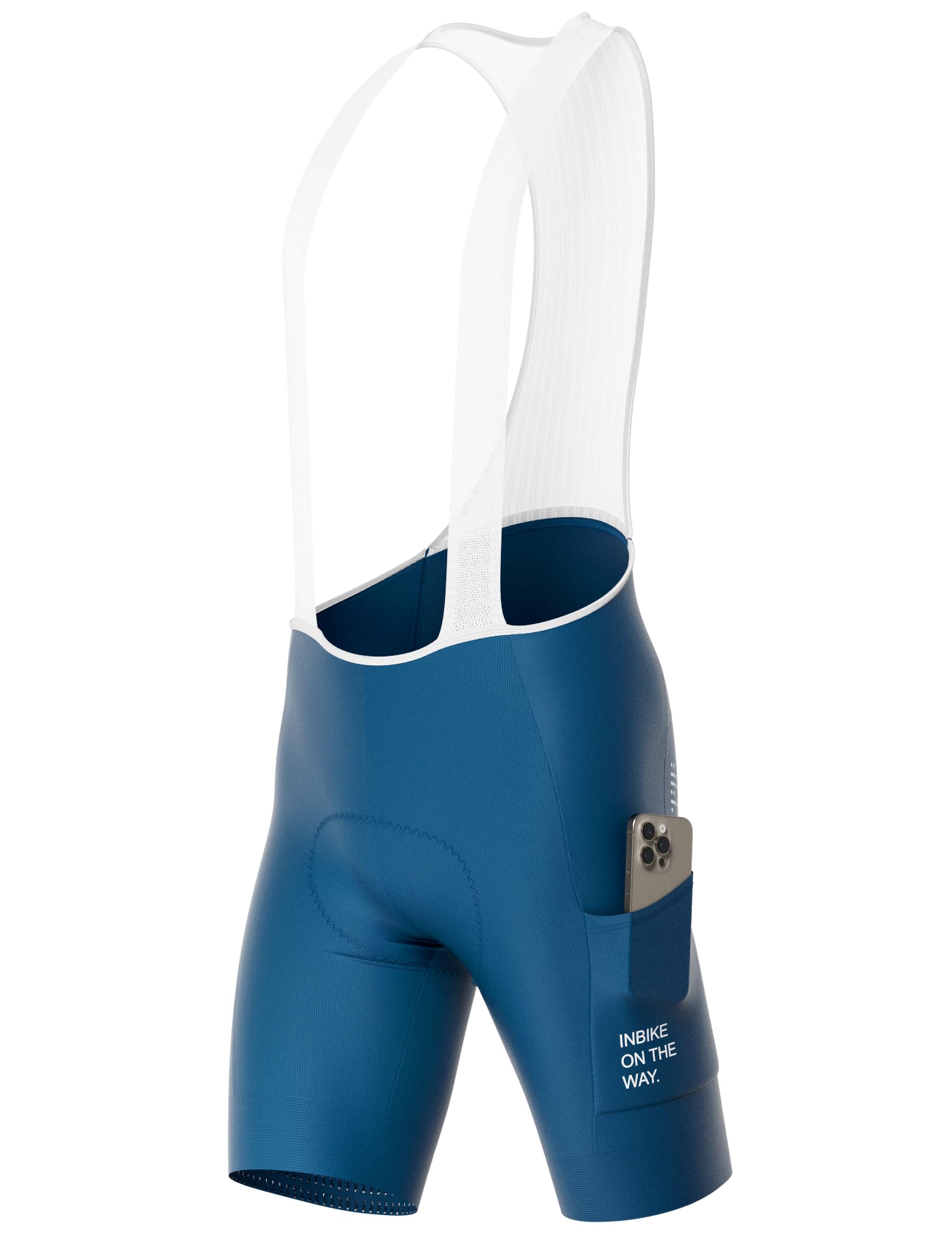 INBIKE Culotte Ciclismo Hombres Verano Gel Acolchado Bolsillo Lateral Transpirable