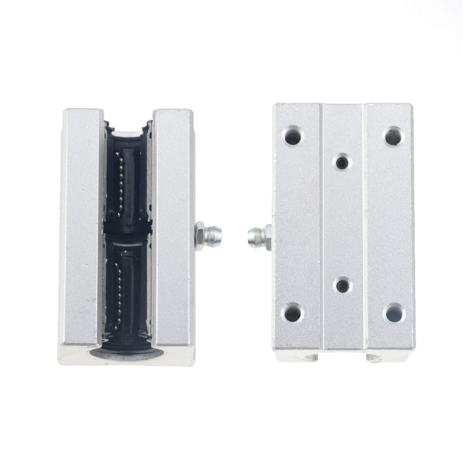 1 glissières à roulement linéaire, type SBR10UU-SBR35UU, SBR12LUU-SBR30LUU, longueur 10-35 mm, principalement utilisées for les pièces CNC, pièces d'imprimante 3D, machines-outils de précision(SBR10UU