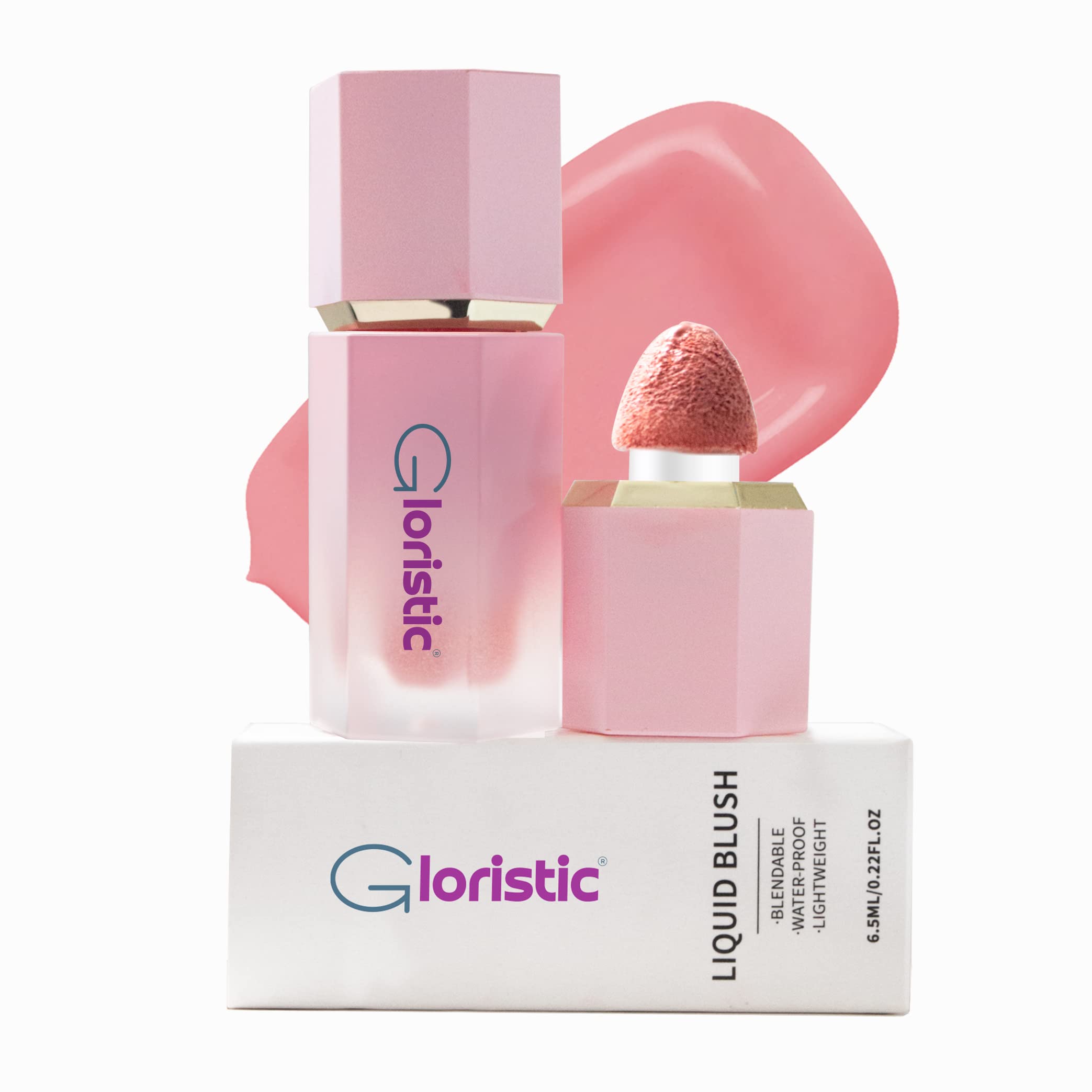GloristicLiquid Blush | Vitamin Rich With Caster Oil | Waterproof | Long Lasting | Halal | Vegan | Cruelty-Free (Wishes)