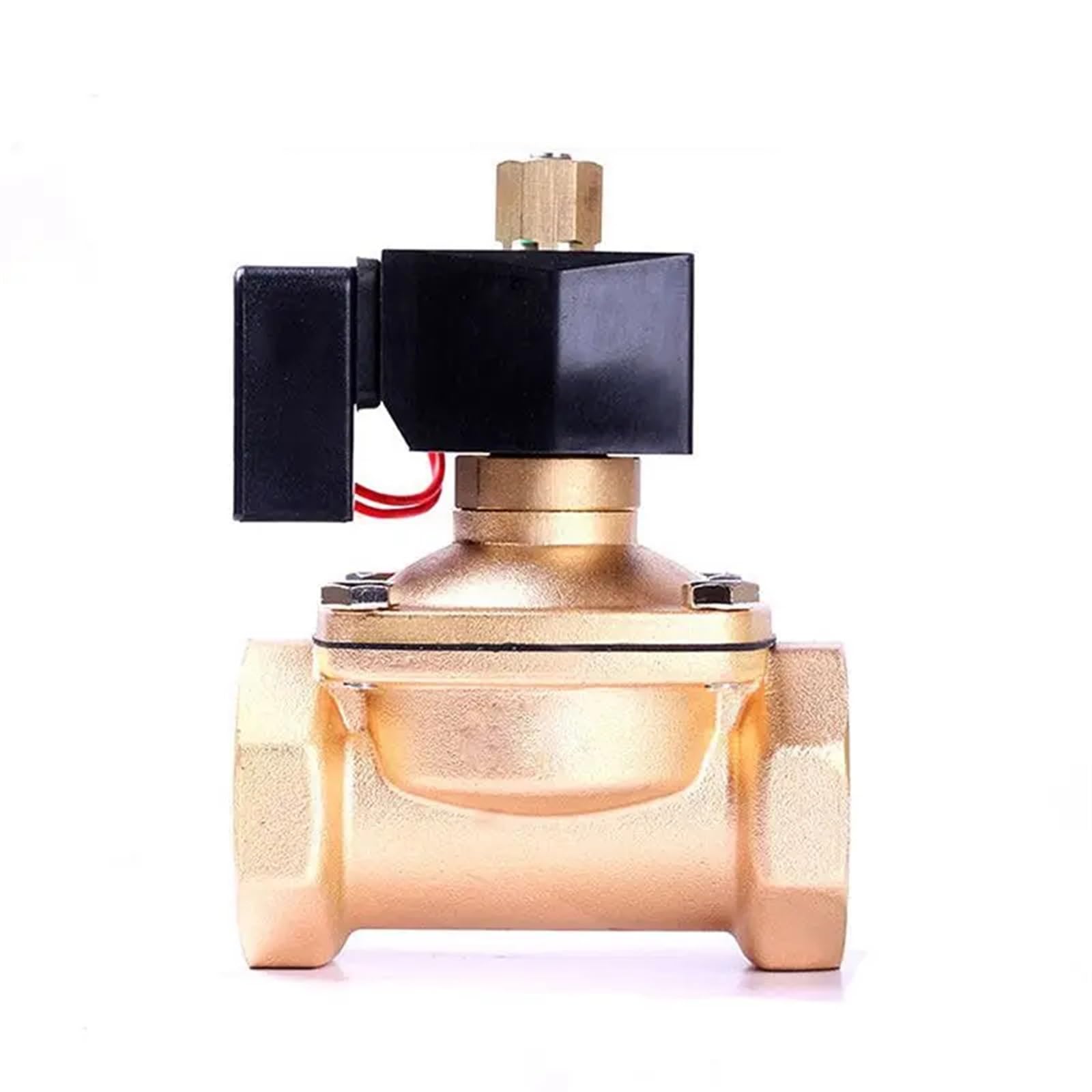 Huuoqiwy 2 " Normally Open Brass Solenoid Valve 4 Hours Non Heating 20V 110V 4V 12V Energy-Saving Solenoid Valves For Water/Gas(G-12Vdc)