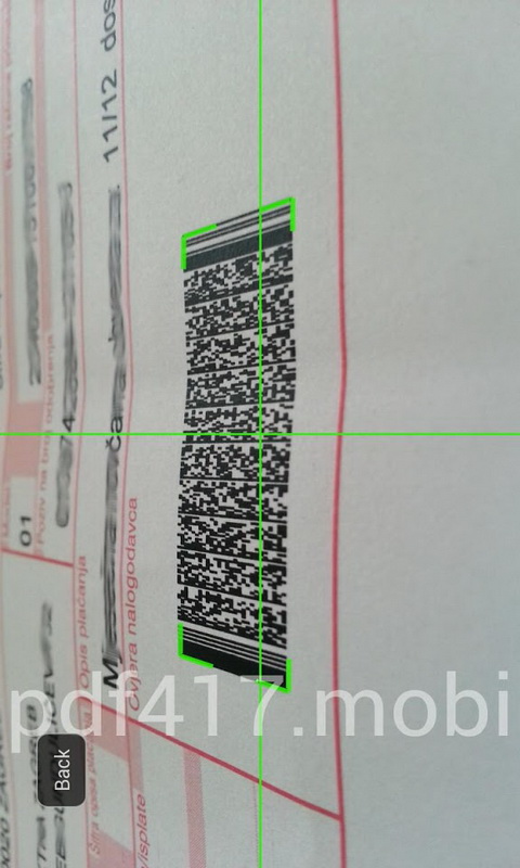 PDF417 Barcode Scan Demo App 1.4 - App on Amazon Appstore