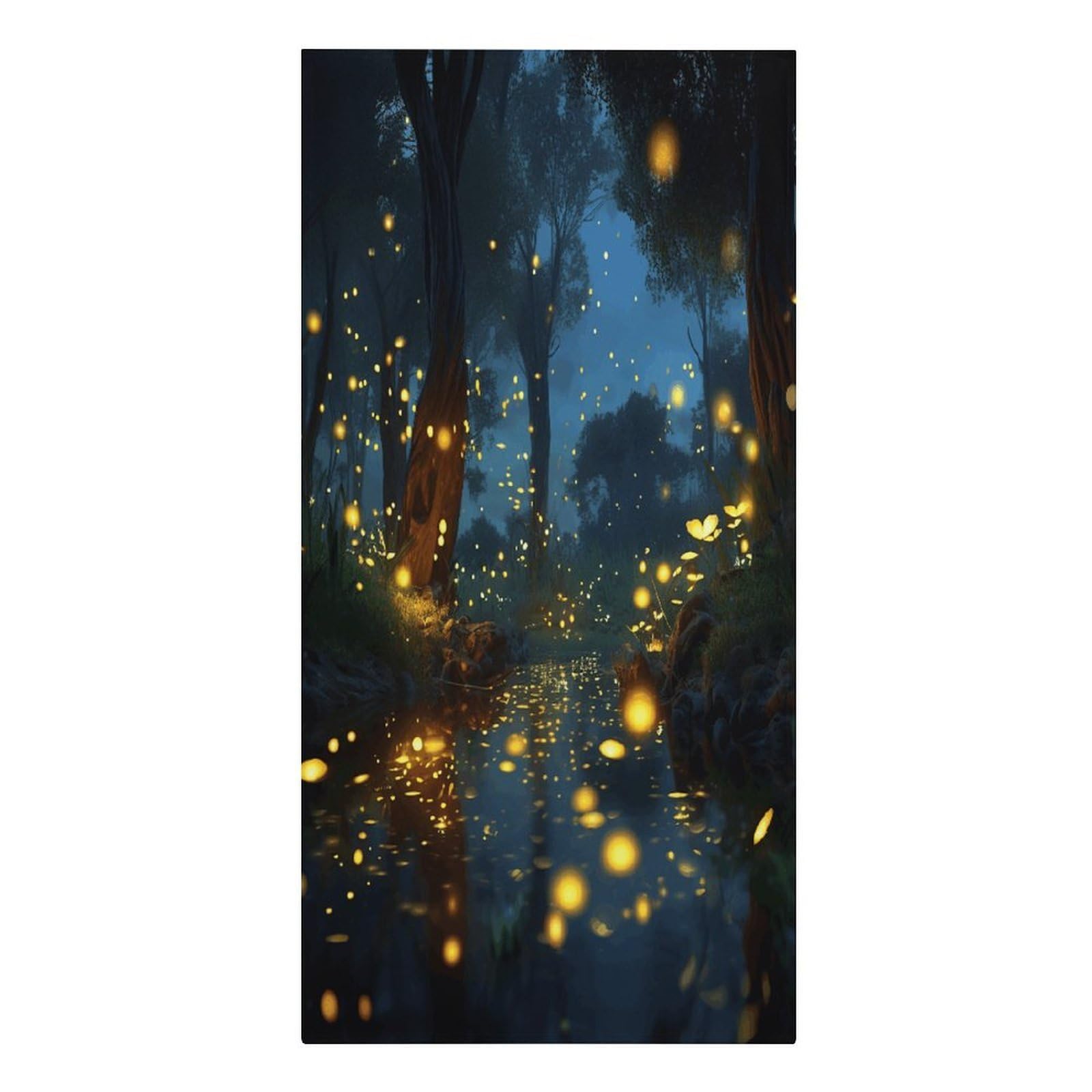 VstaDank Fireflies Beach Towel Microfiber Oversized Beach Blanket Super Absorbent Soft Pool Bath Towel Sand Free Quick Dry Travel Towels Gifts for Yoga Sports Adults 30" X 61"