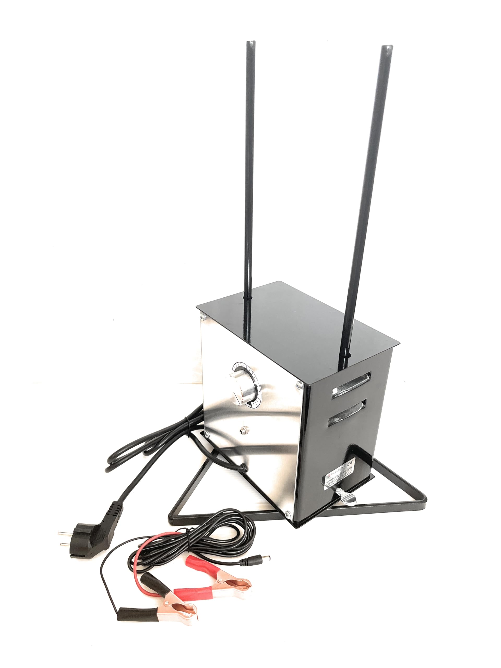 ALLEGRI Girarrosto Gigante Doppia alimentazione Velocità Variabile Batteria 12-24 volt / 220 volt SENZA SPIEDO