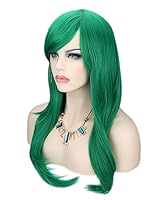 Vista 2 de Kalyss Peluca larga rizada para cosplay , Verde