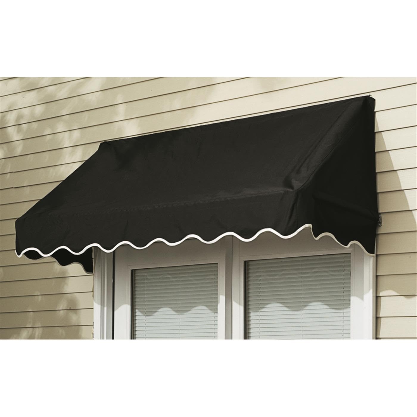 4' Window Door Awning Sun Shade Canopy Outdoor Patio Cover Black