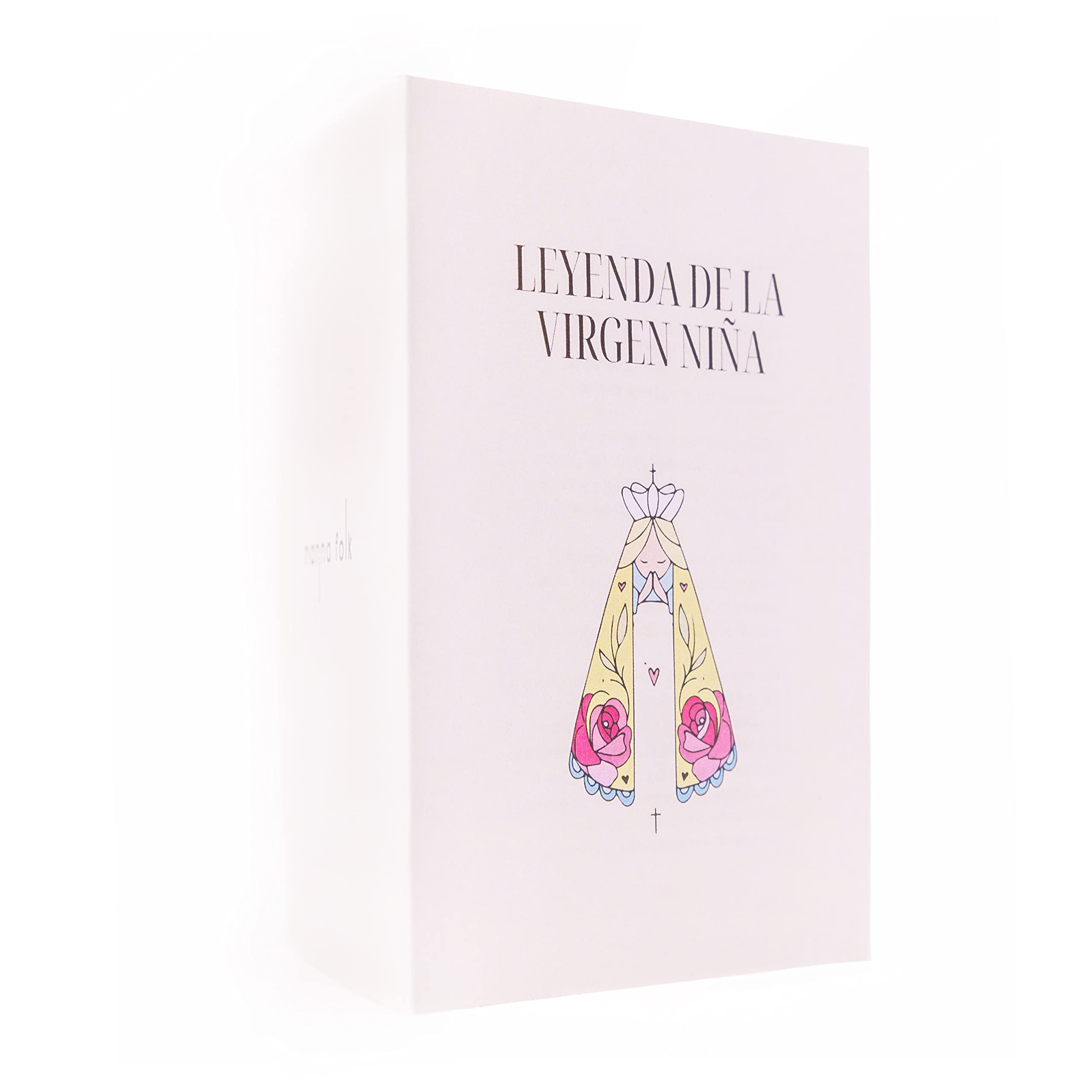 Collar medalla virgen niña bordeada de piedras naturales - Religioso